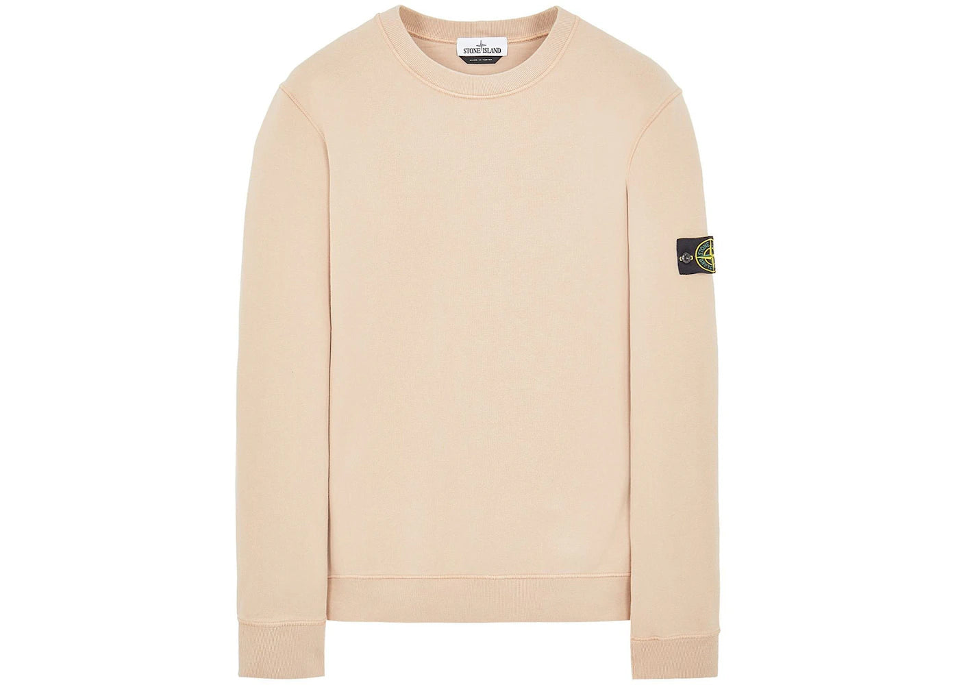 Stone Island 63020 Brushed Cotton Fleece Crewneck Antique Rose
