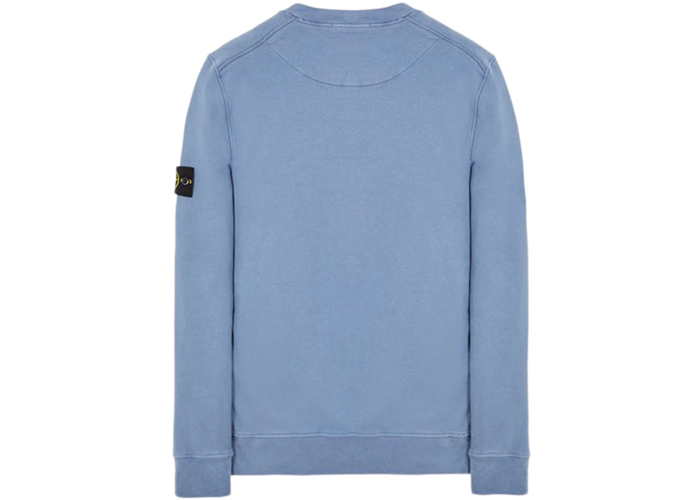 Stone Island 63020 Brushed Cotton Fleece Crewneck Sweater Avio Blue