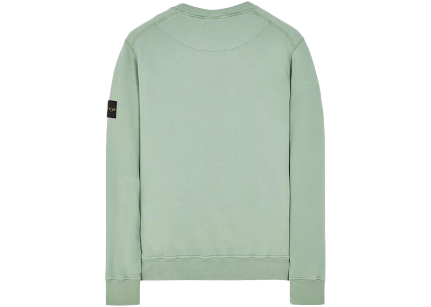 Stone Island 63020 Brushed Cotton Fleece Crewneck Sweater Sage Green