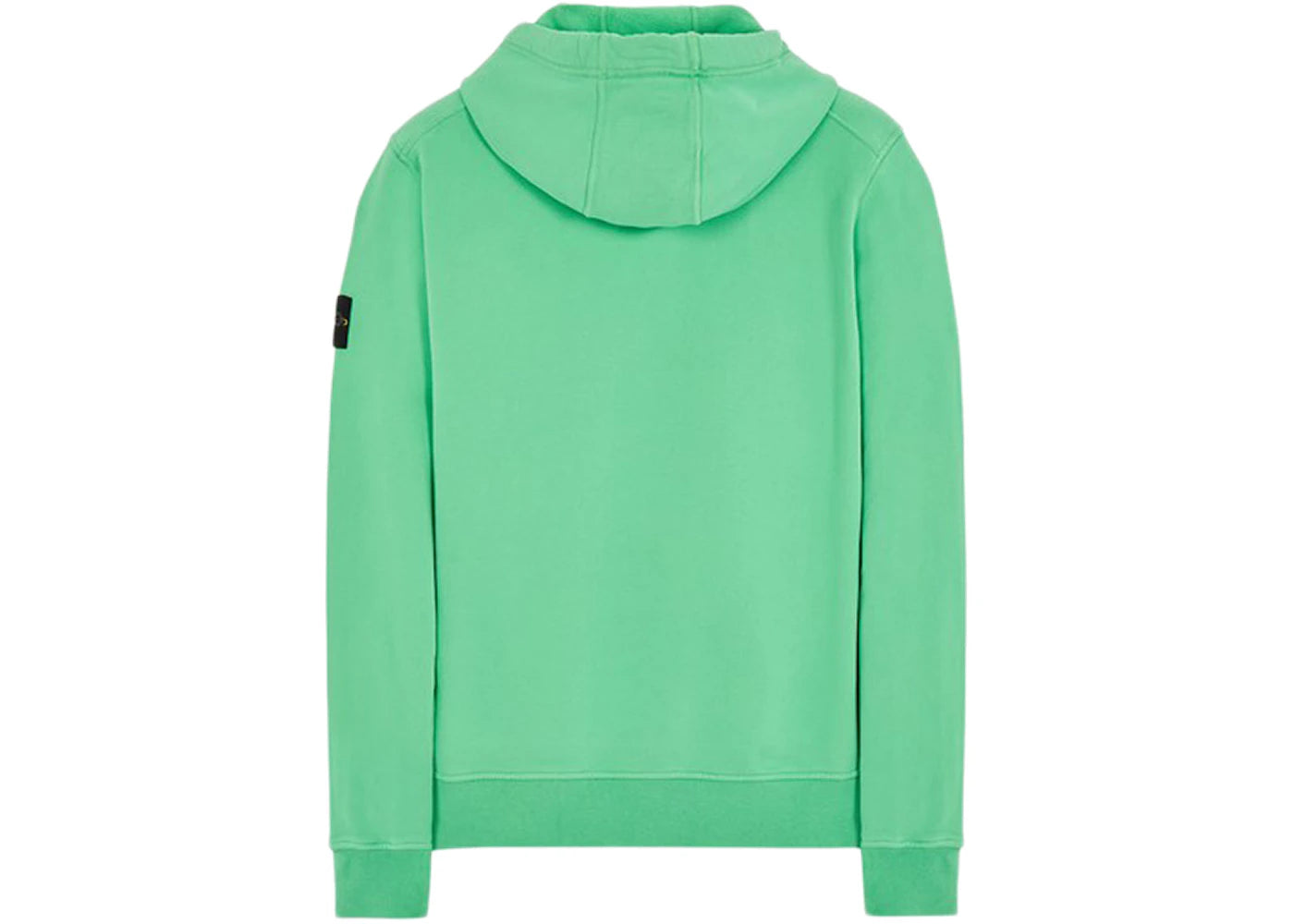 Stone Island 64120 Brushed Cotton Fleece Hooded Sweater Light Green