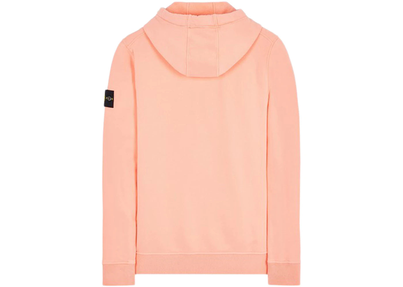 Stone Island 64120 Brushed Cotton Fleece Hooded Sweater Peach