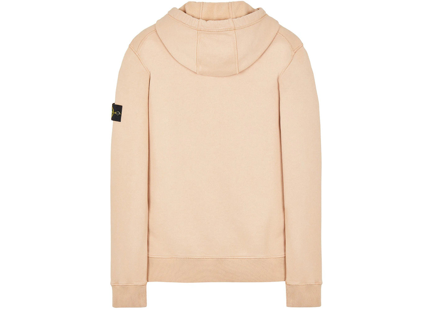 Stone Island 64120 Brushed Cotton Fleece Hooded Sweatshirt Antique Rose