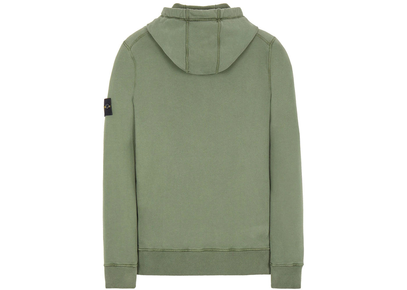 Stone Island 64120 Brushed Cotton Fleece Hoodie Sage