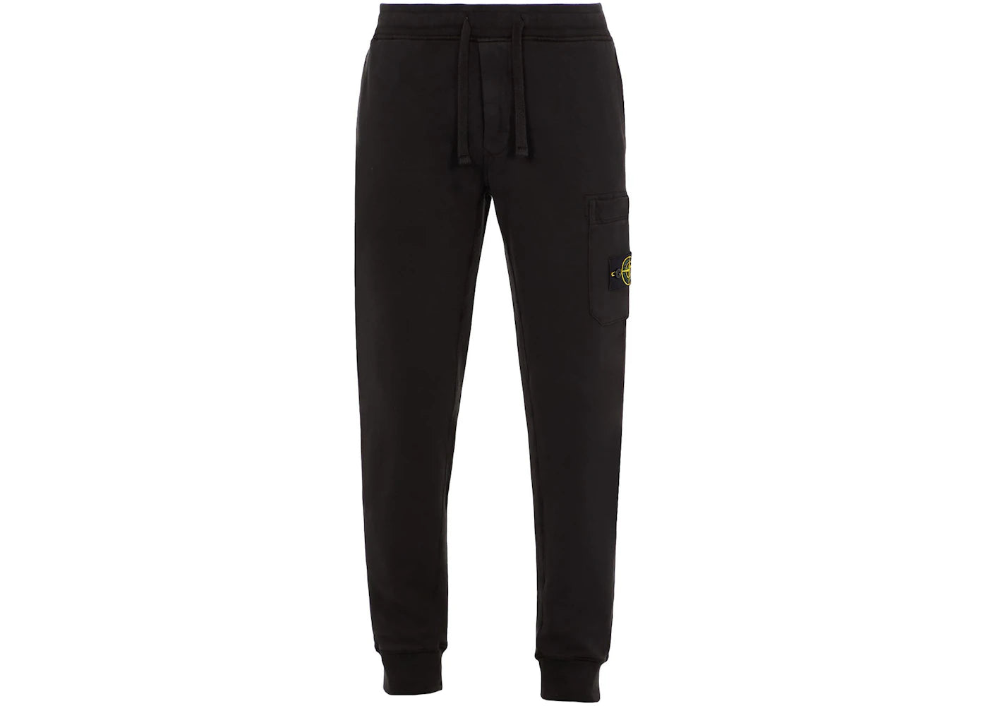 Stone Island 64520 Brushed Cotton Fleece Slim Fit Sweatpant Black