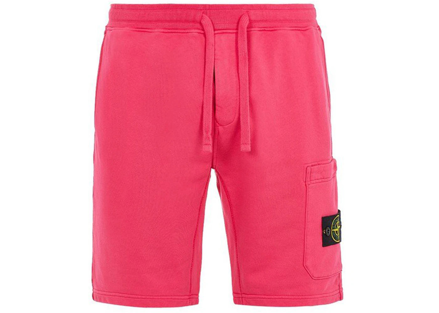 Stone Island 64651 Cotton Fleece Garment Dyed Shorts Pink