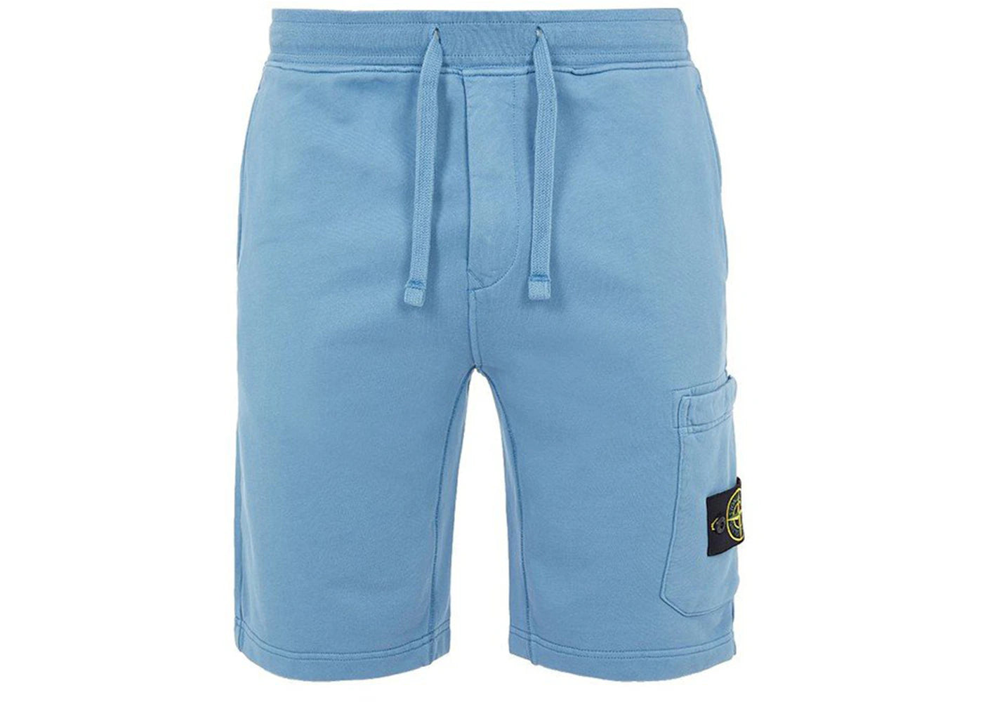 Stone Island 64651 Cotton Fleece Garment Dyed Shorts Sugar Grey