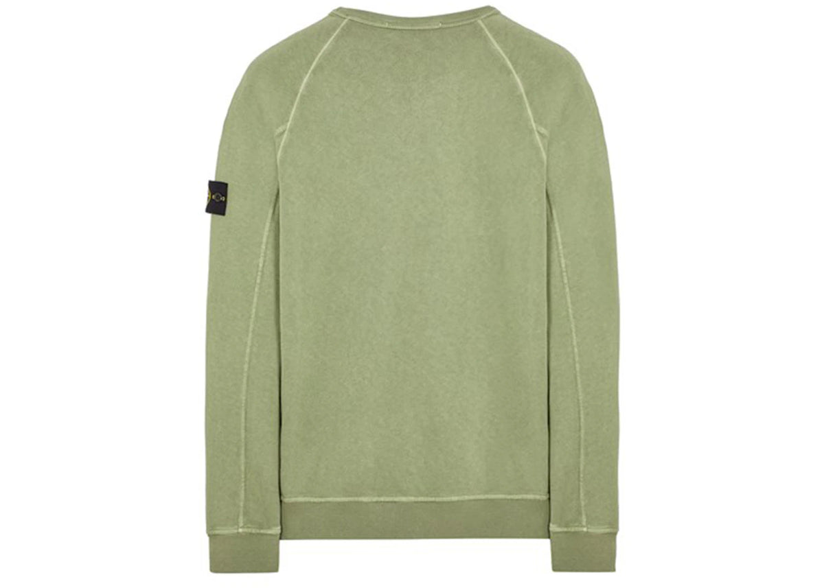 Stone Island 66360 Old Treatment Sweater Sage Green
