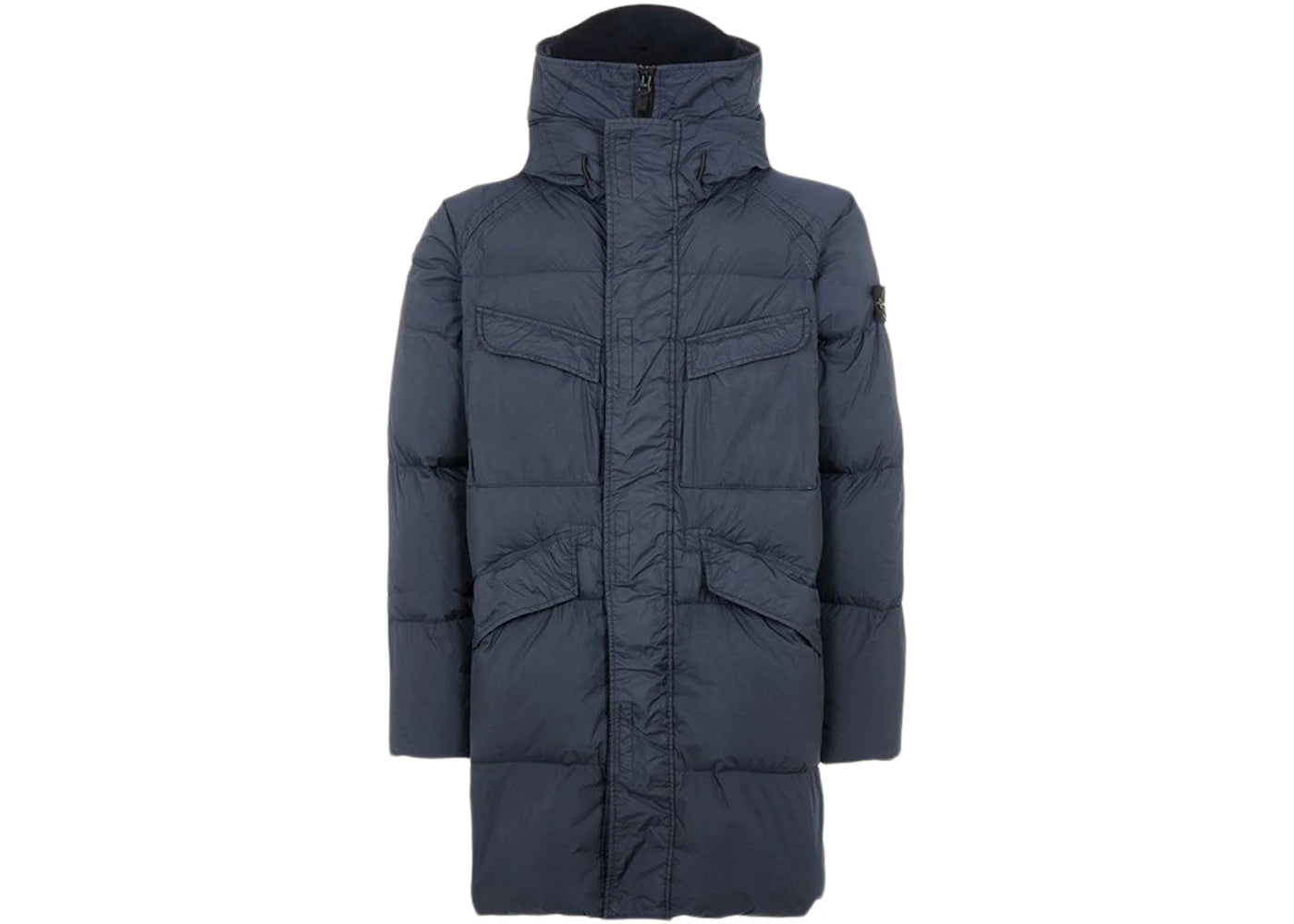 Stone Island 70123 Garment Dyed Crinkle Reps NY Down-TC Coat Blue