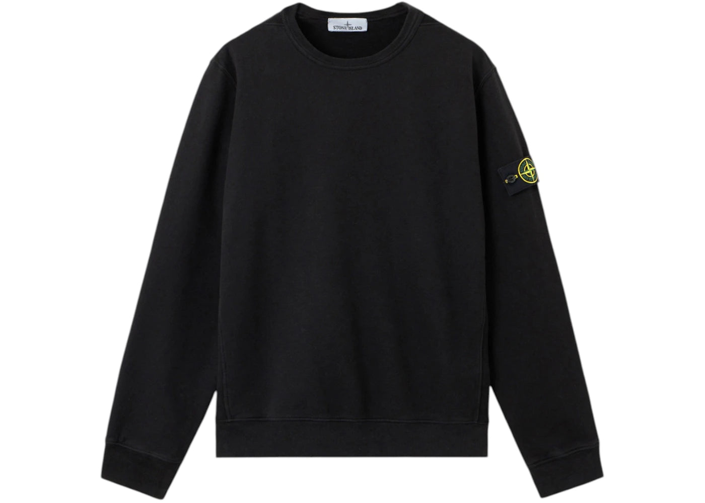Stone Island Brushed Organic Cotton Fleece 6100028 Sweatshirt Black