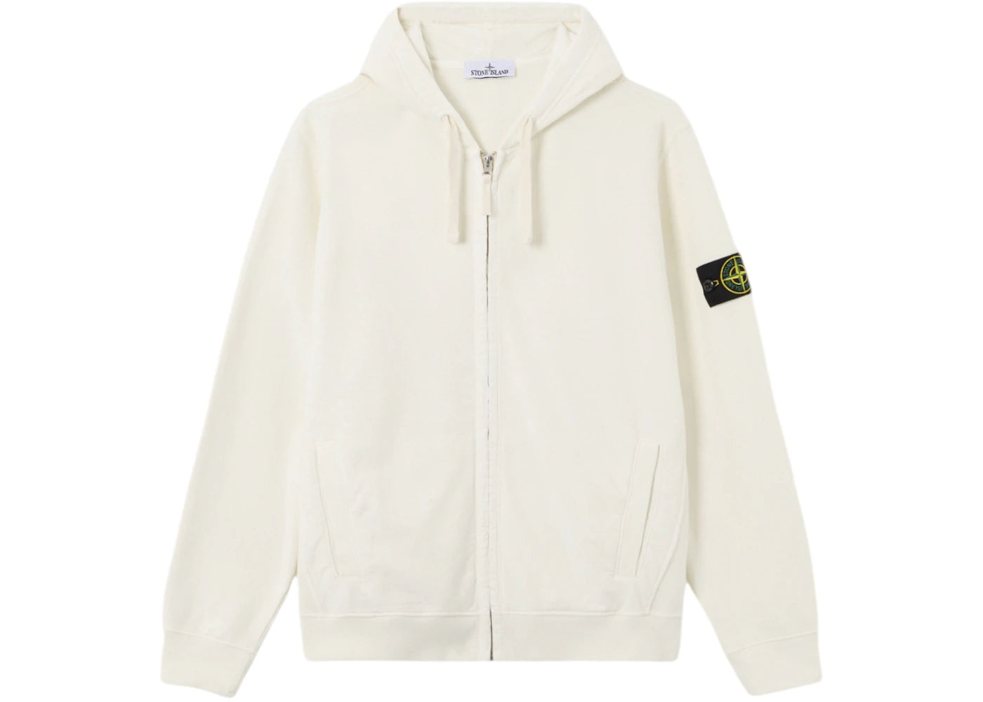 Stone Island Brushed Organic Cotton Fleece 6100067 Sweatshirt Ivory