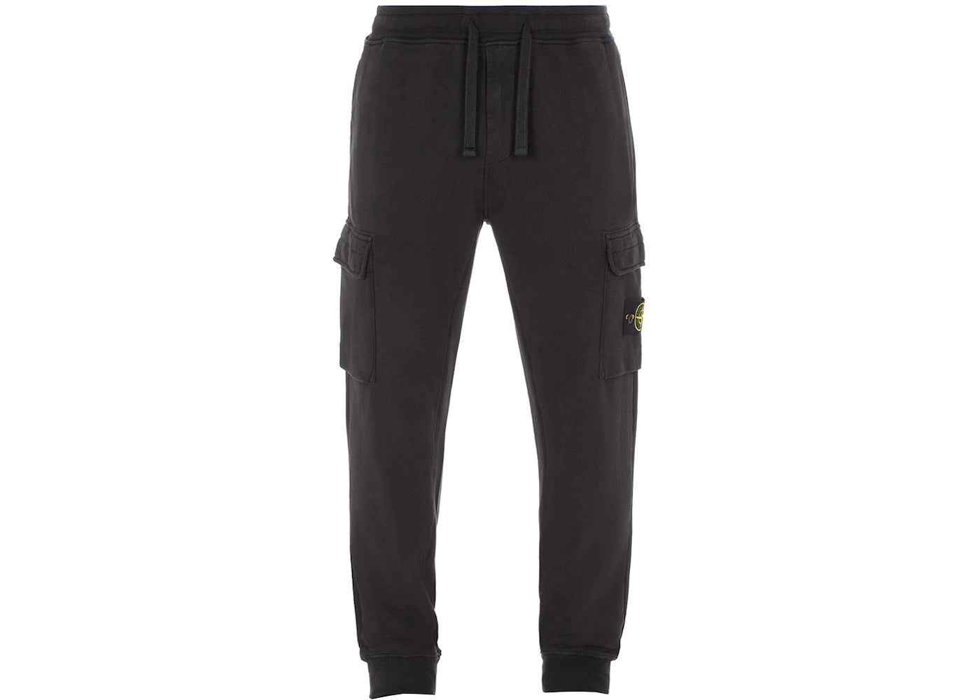 Stone Island Cargo Fleece Joggers Black