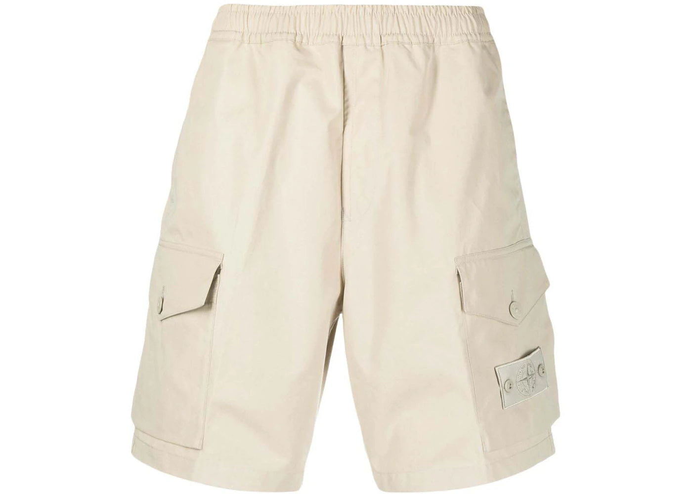 Stone Island Cargo Logo Shorts Beige