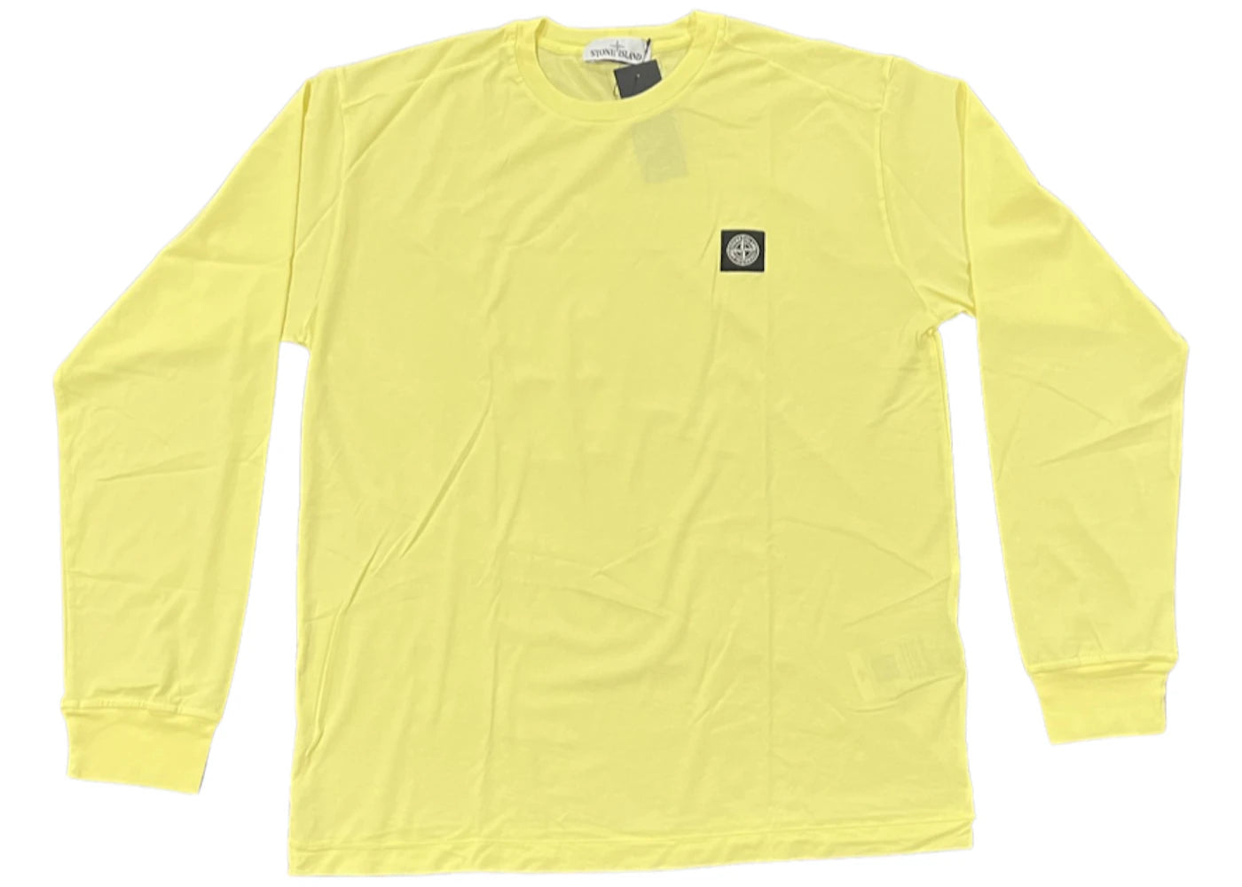 Stone Island Chest Logo L/S T-shirt Mellow Yellow