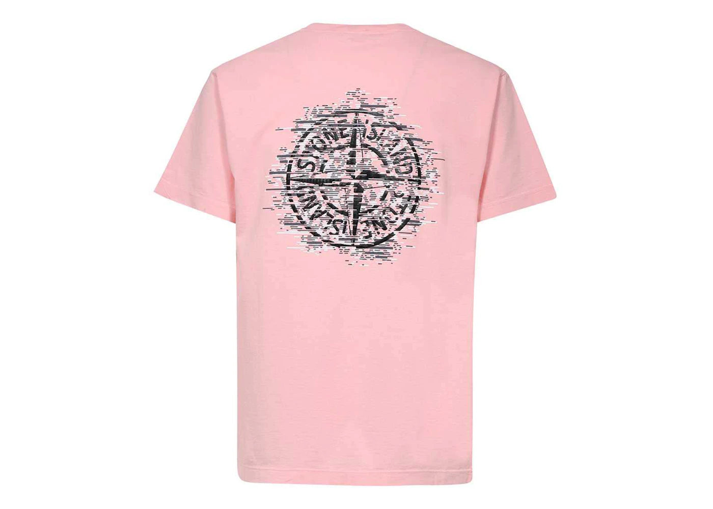 Stone Island Chest and Back Logo T-shirt Pink