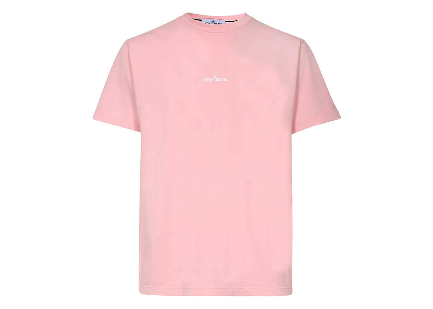 Stone Island Chest and Back Logo T-shirt Pink
