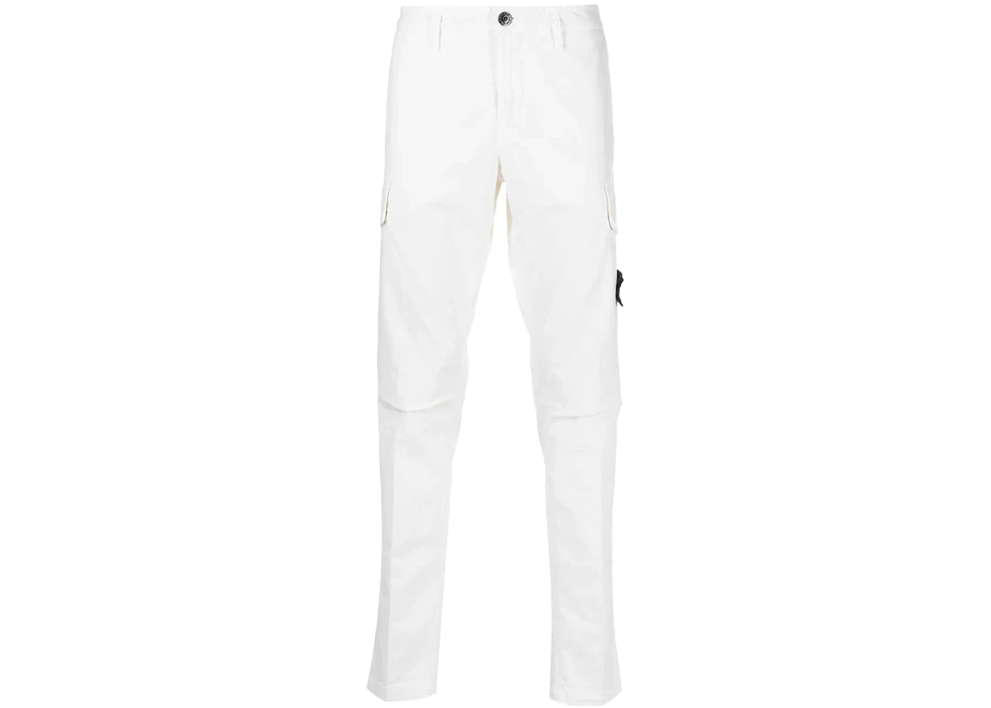 Stone Island Compass Patch Cargo Pants White