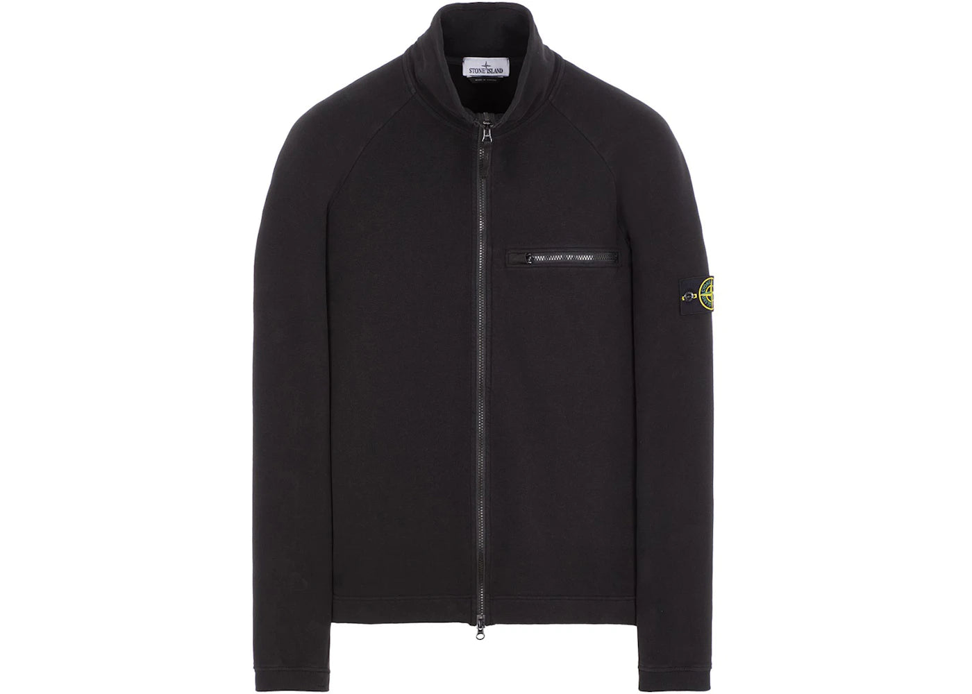 Stone Island Compass Patch Zip Jacket Black