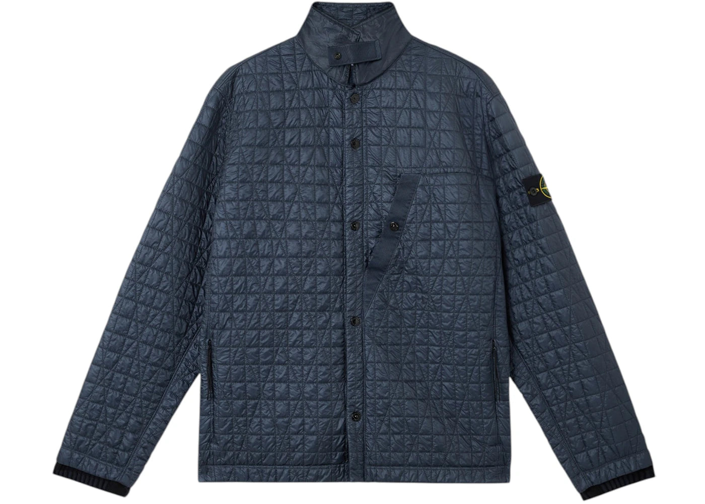 Stone Island Crinkle Reps Ny Quilted-TC Recycled Nylon 4100024 Jacket Ink Blue