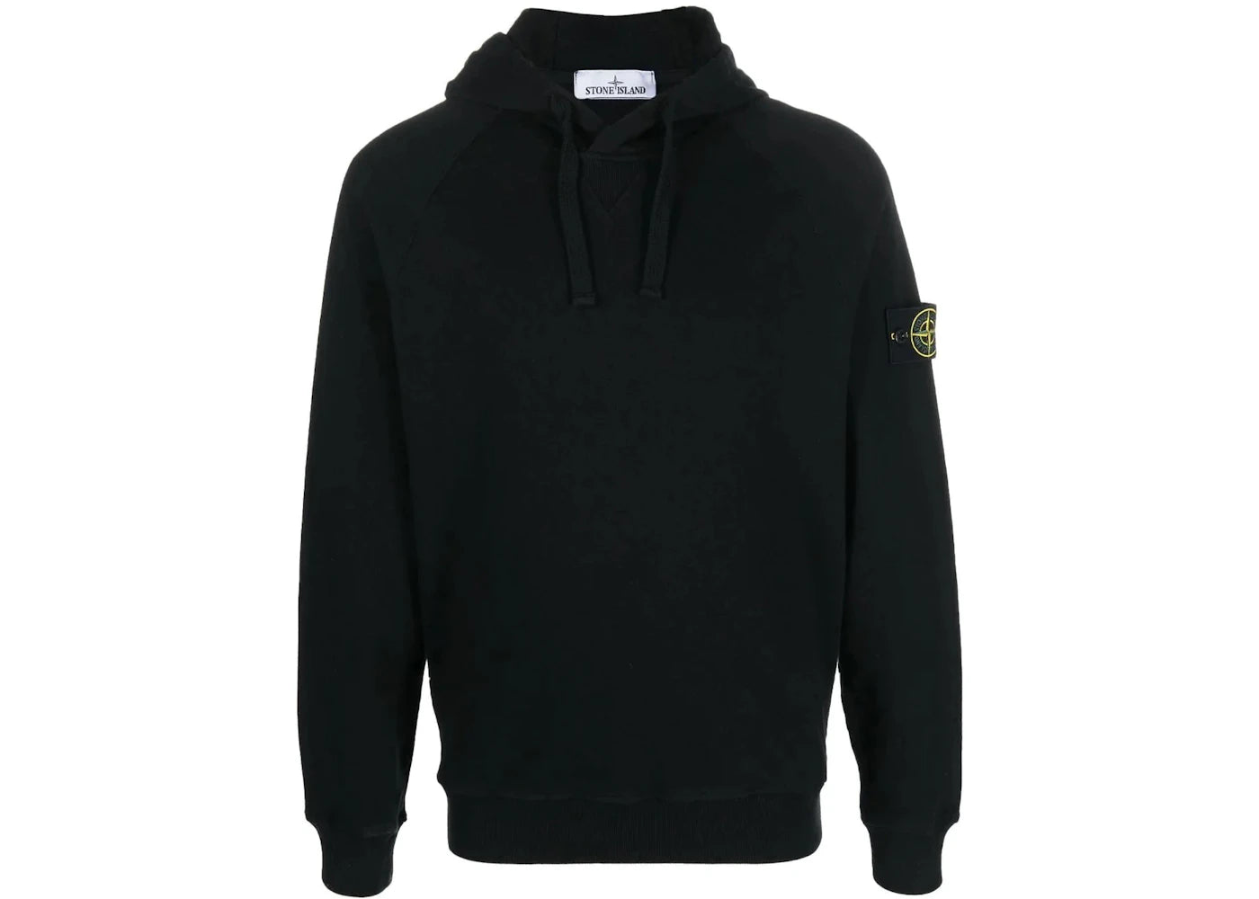 Stone Island Felpa Logo Patch Hoodie Black