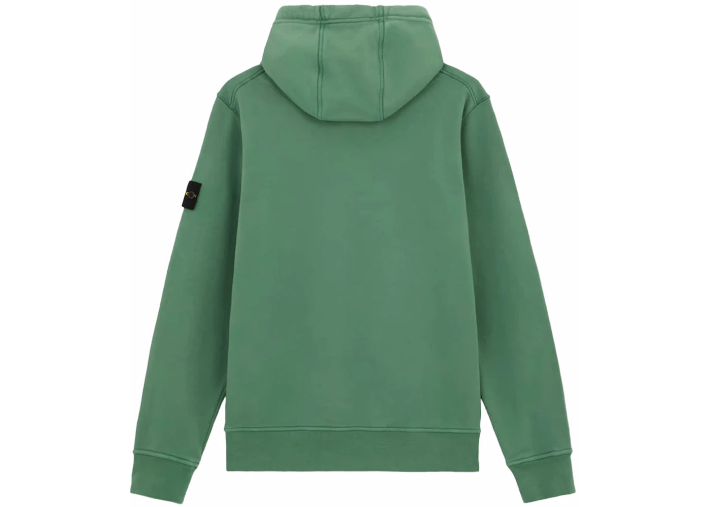 Stone Island Fleece Garment Dyed Hoodie Sage Green
