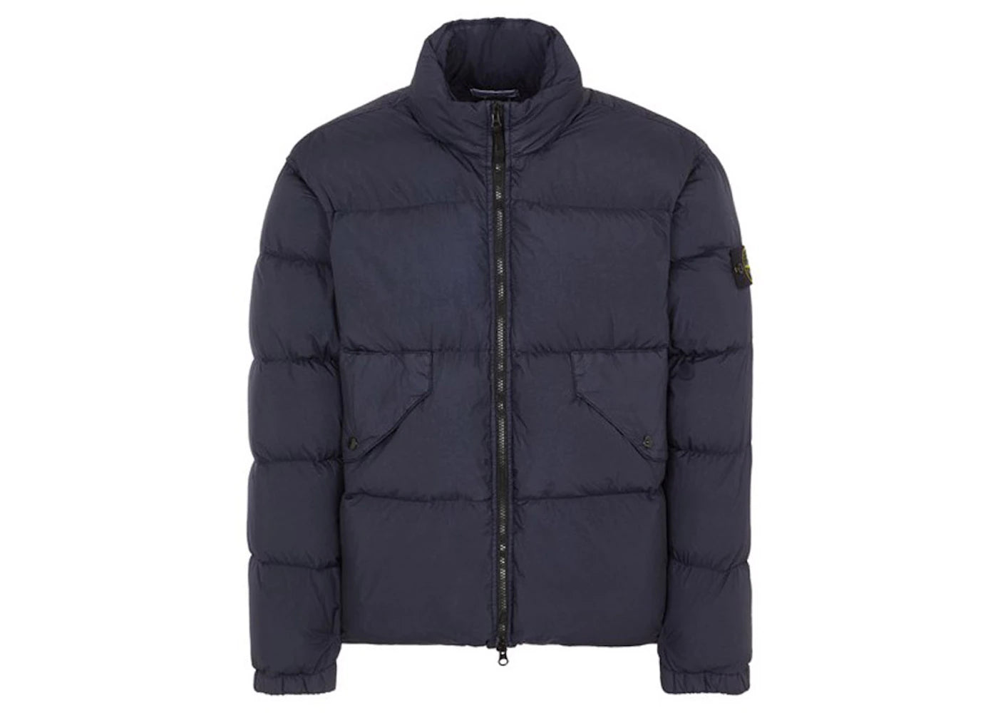 Stone Island Garment Dyed 40623 Crinkle Reps Recycled Nylon Jacket Blue
