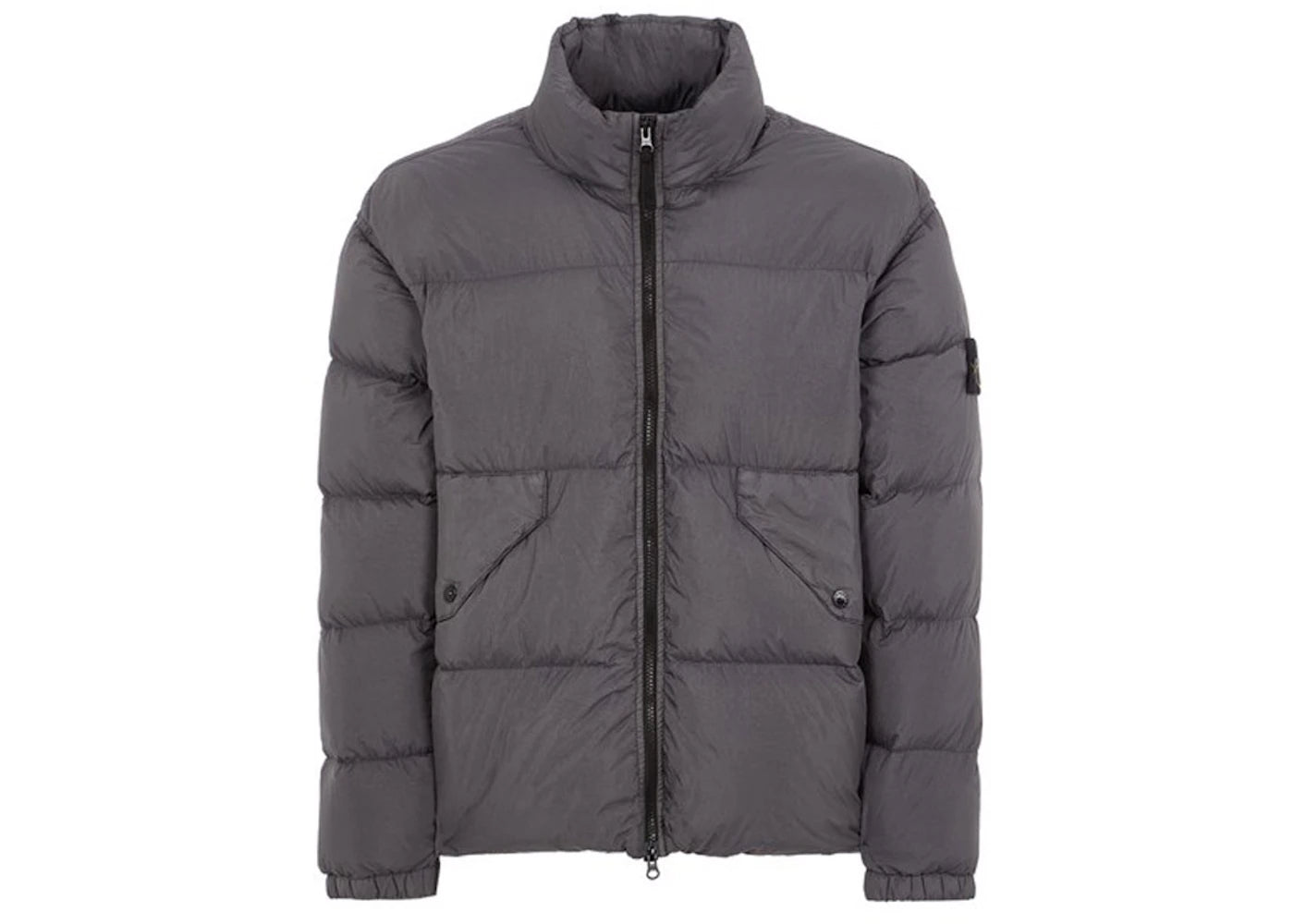 Stone Island Garment Dyed 40623 Crinkle Reps Recycled Nylon Jacket Lead