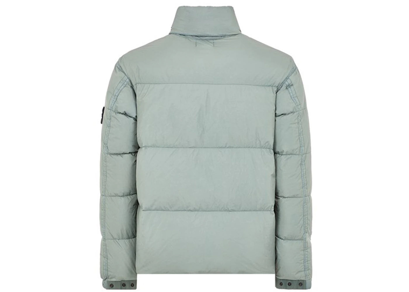 Stone Island Garment Dyed 40623 Crinkle Reps Recycled Nylon Jacket Sage Green