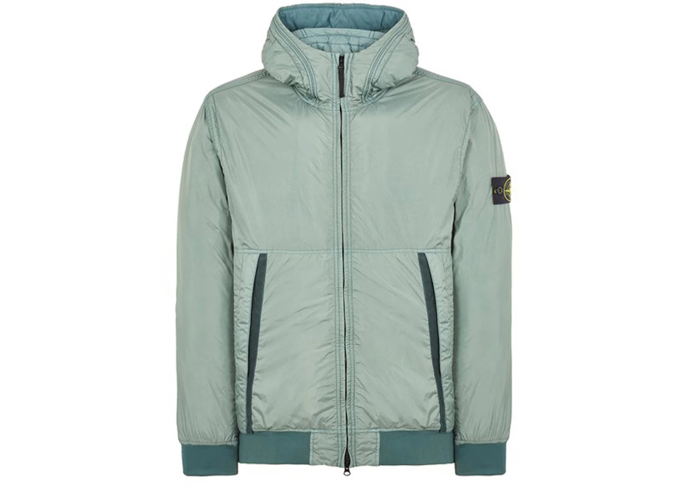 Stone Island Garment Dyed 40823 Crinkle Reps Recycled Nylon Primaloft-TC Jacket Sage Green