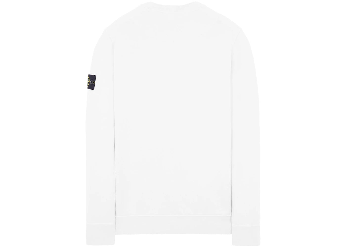 Stone Island Garment Dyed Cotton Fleece Crewneck White