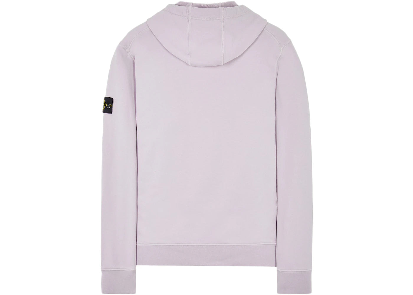 Stone Island Garment Dyed Cotton Fleece Hoodie Onion Pink