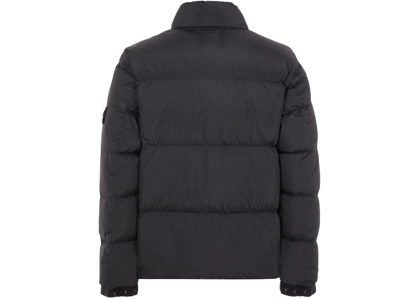 Stone Island Garment Dyed 40623 Crinkle Reps Recycled Nylon Jacket Black