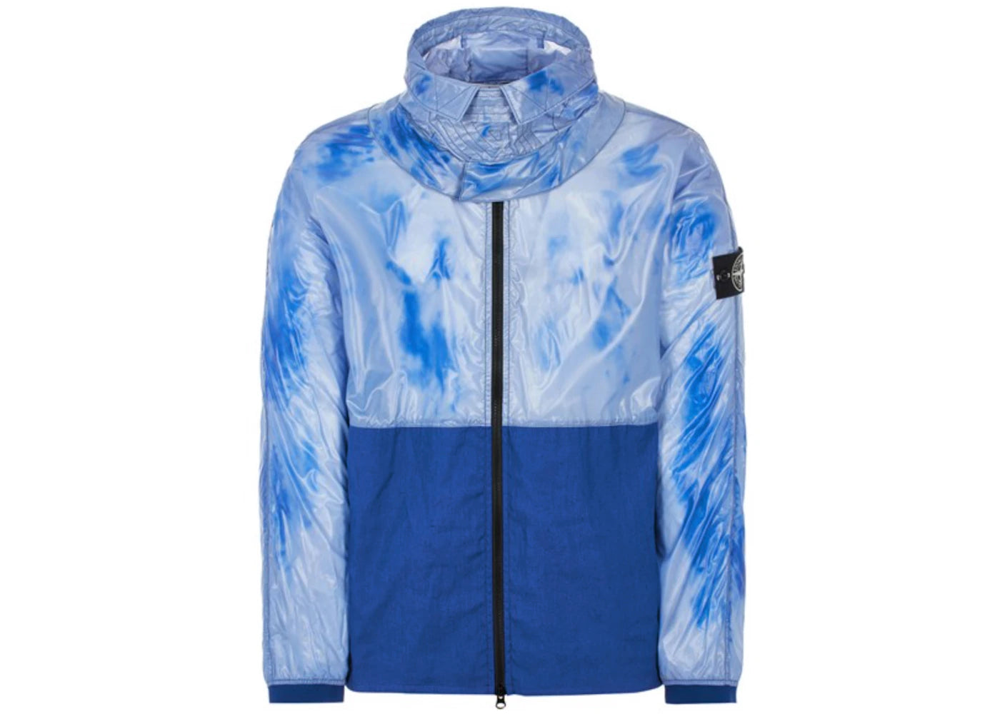 Stone Island Heat Reactive Lamy Cotton Linen Tela Jacket Blue