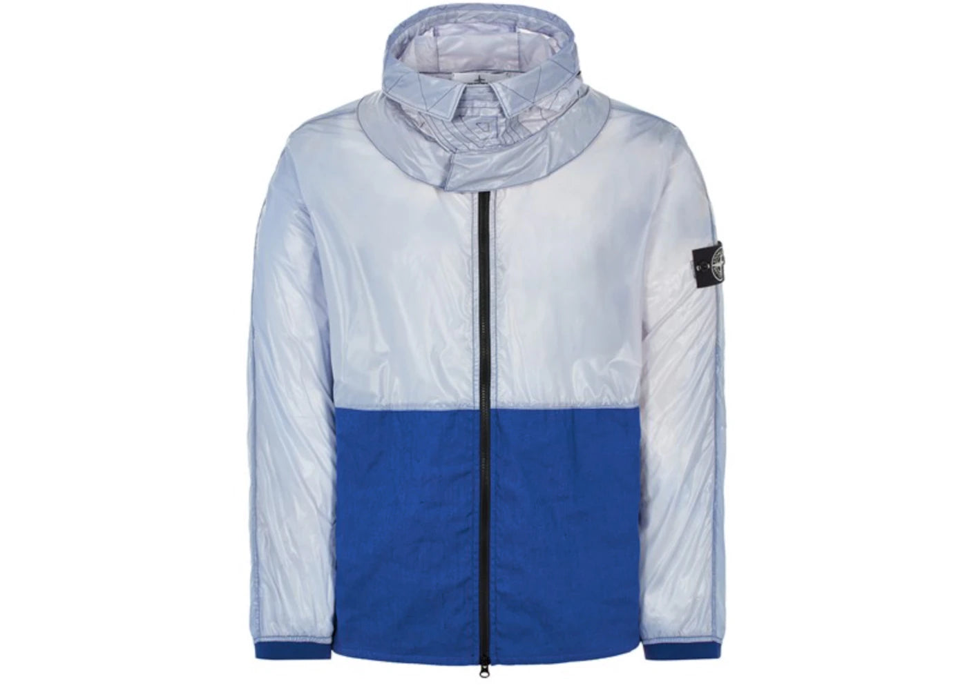 Stone Island Heat Reactive Lamy Cotton Linen Tela Jacket Blue