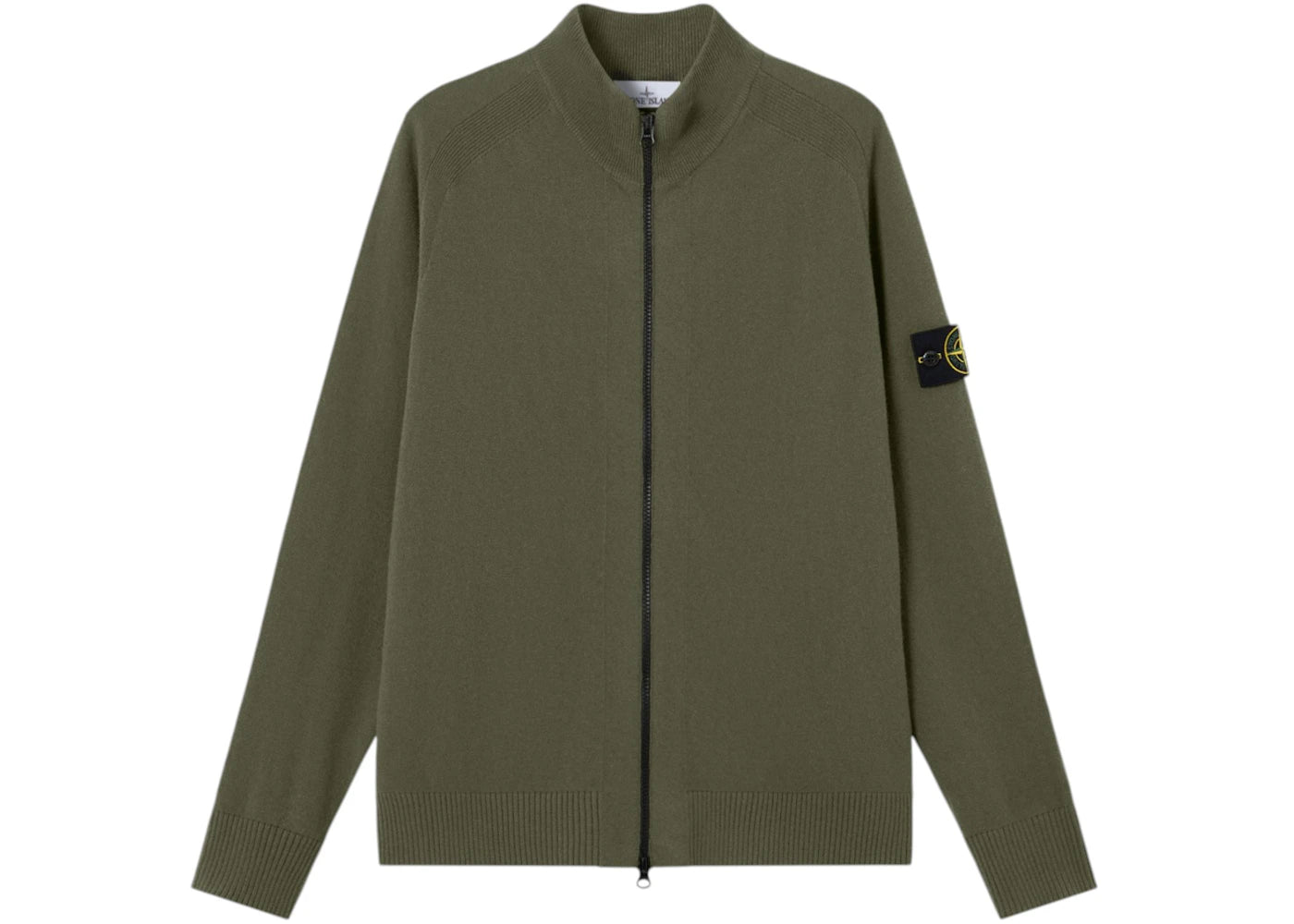 Stone Island Light RWS Geelong Wool 5100044 Sweater Military Green