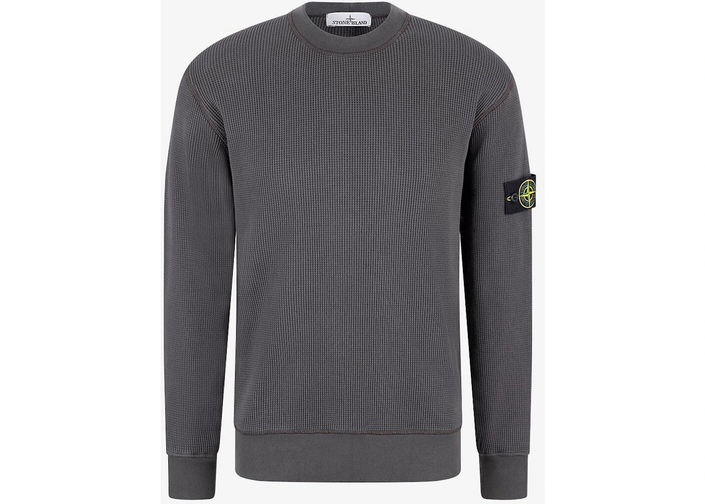 Stone Island Logo Sweatshirt Charcoal