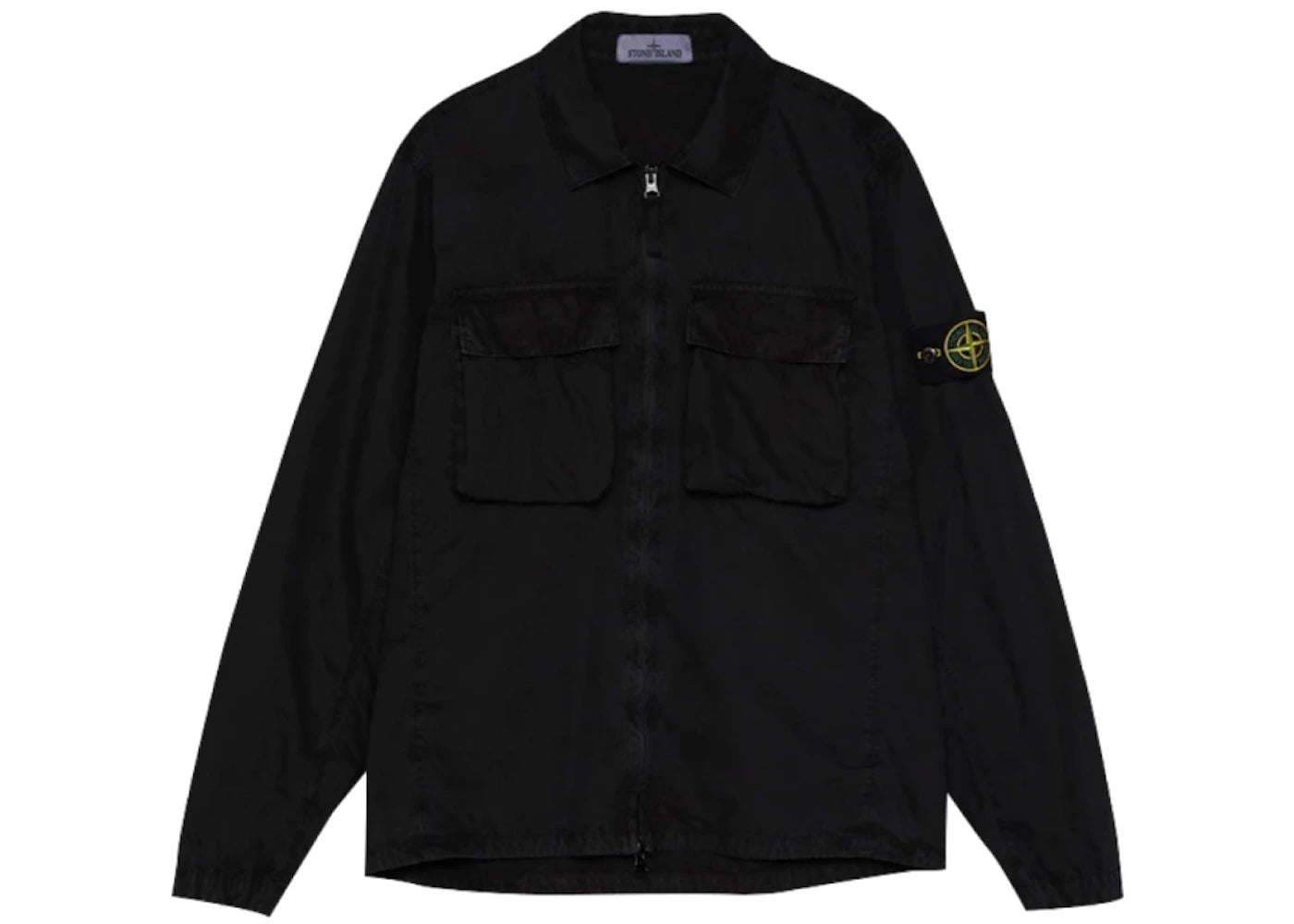 Stone Island Old Effect Over Shirt Black