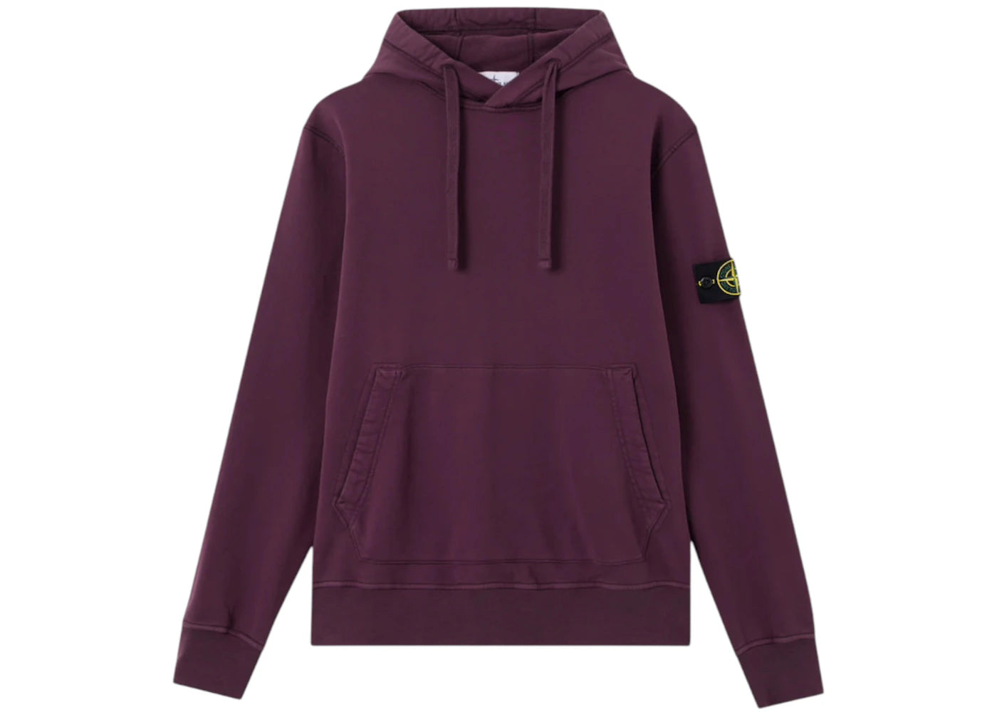 Stone Island Organic Cotton 6100062 Fleece Hoodie Amaranth