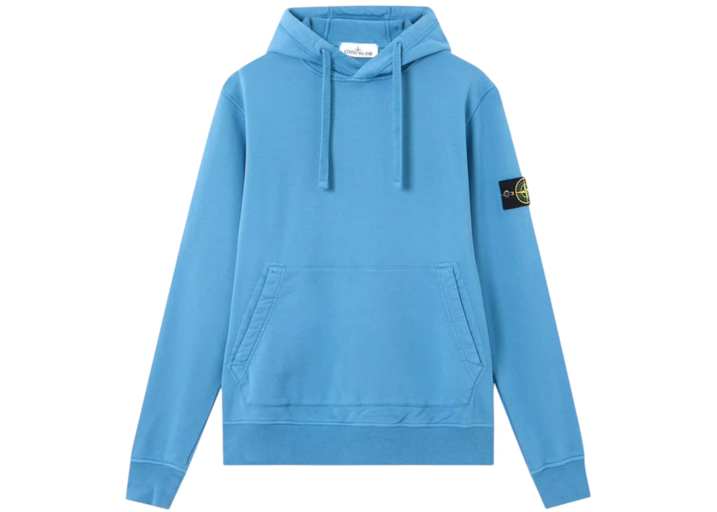 Stone Island Organic Cotton 6100062 Fleece Hoodie Steel Blue