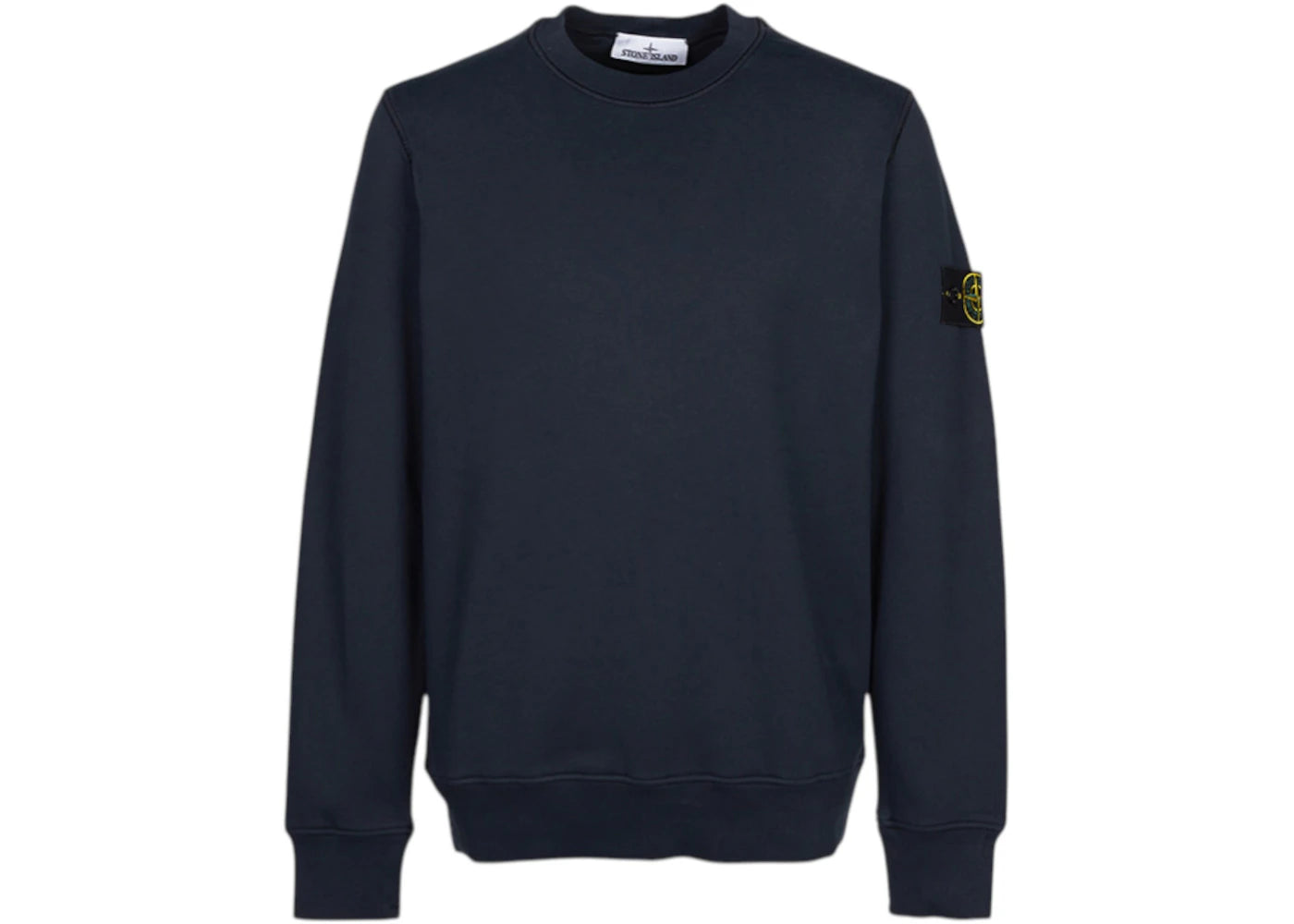 Stone Island Organic Cotton Fleece Crewneck Navy