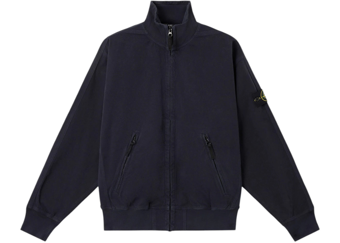 Stone Island Organic Panama Cotton Old Effect 6100056 Jacket Ink Blue