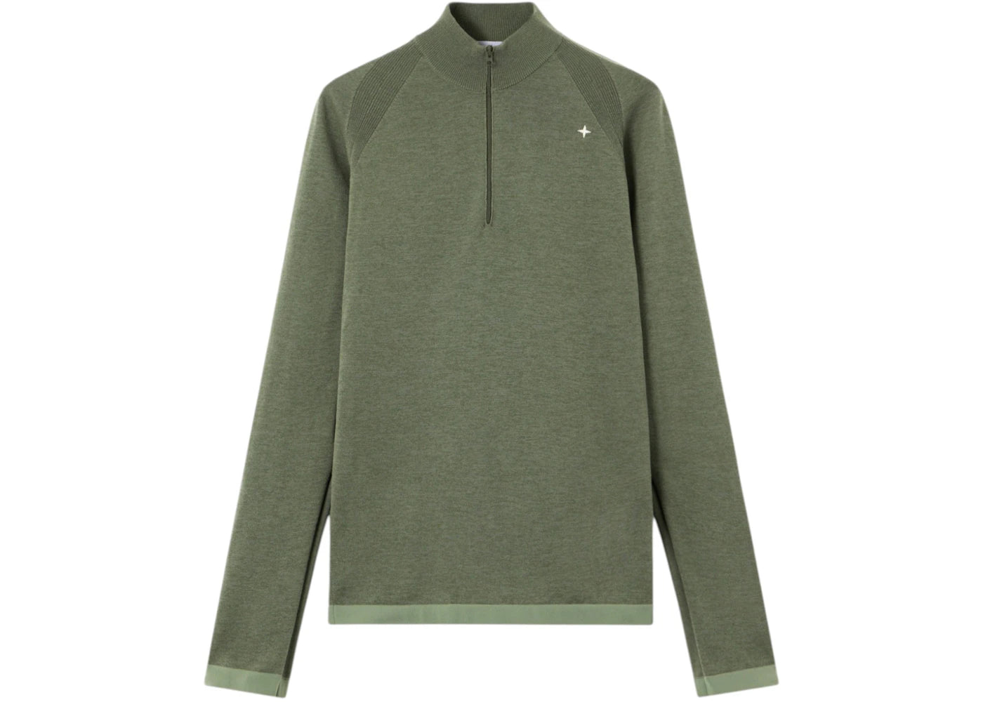 Stone Island Primaloft Bio Recycled Polyester/Wool Stellina 5100037 Sweater Olive Green