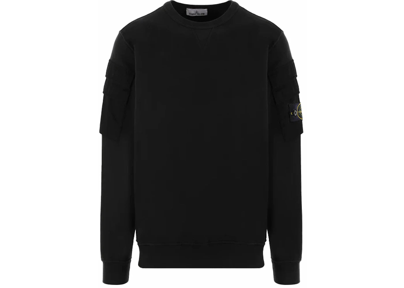 Stone Island Garment Dyed Pocket Crewneck Black