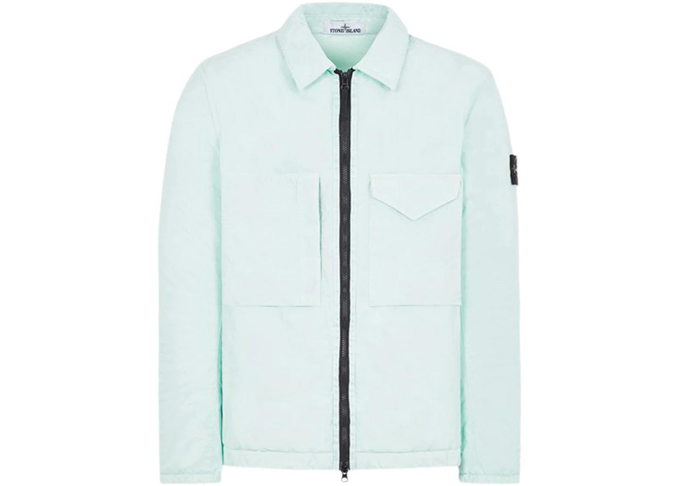 Stone Island Q0321 Opaque Nylon Twill With Primaloft-TC Jacket Aqua