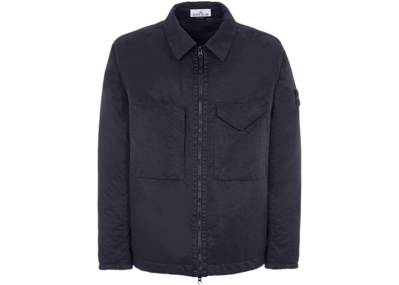 Stone Island Q0321 Opaque Nylon Twill With Primaloft-TC Jacket Blue