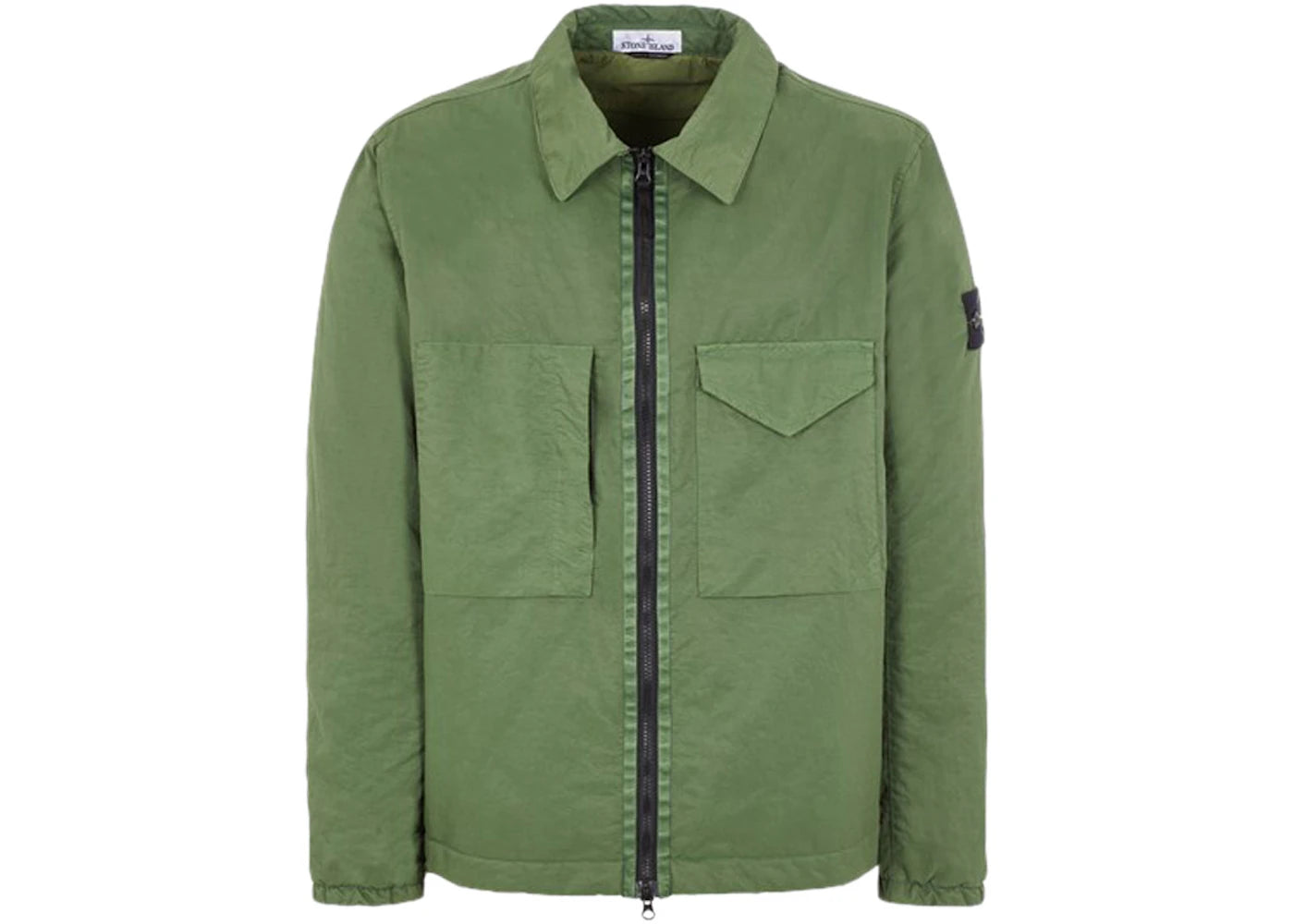 Stone Island Q0321 Opaque Nylon Twill With Primaloft-TC Jacket Olive Green