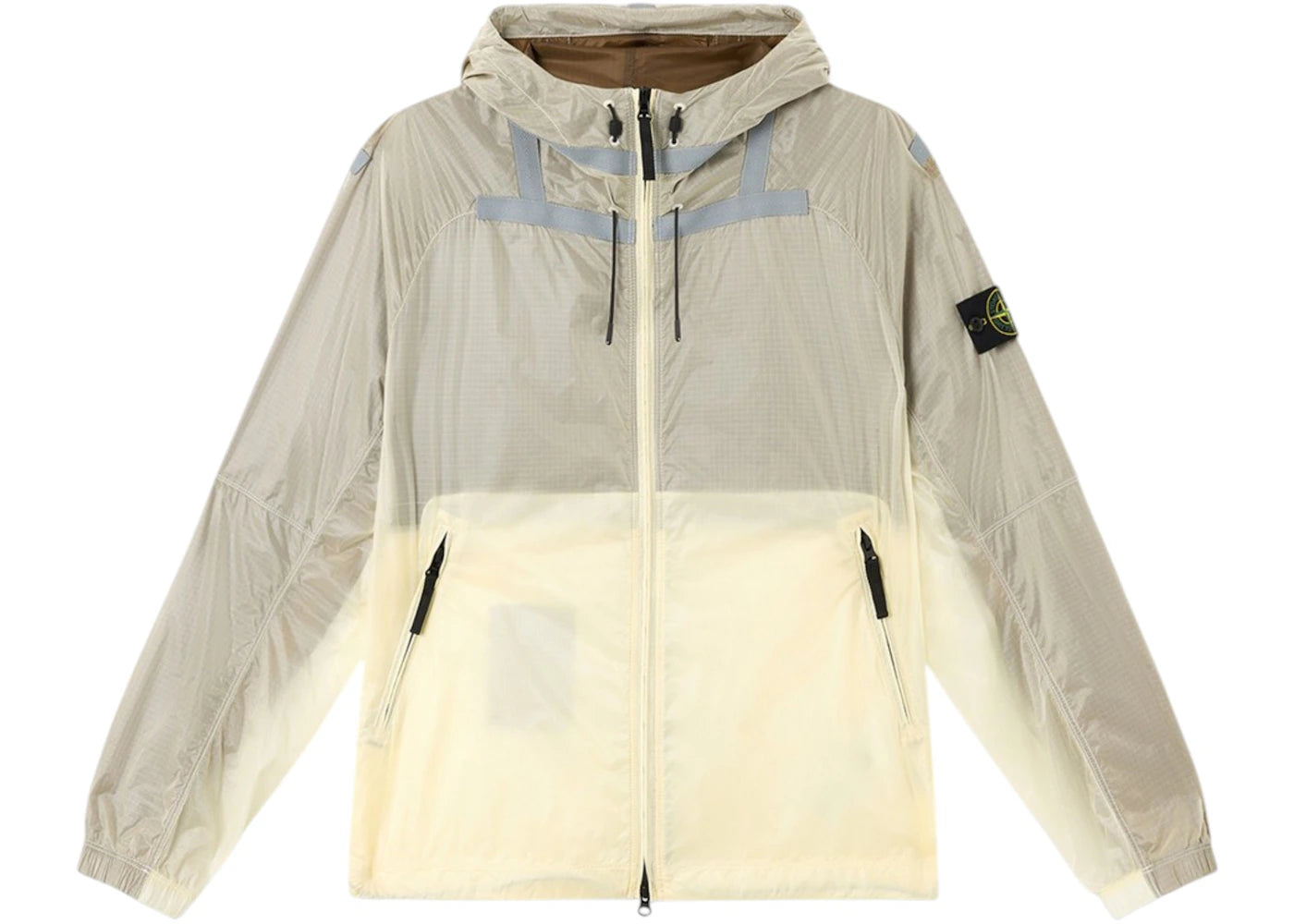 Stone Island Q100008 Ripstop Light Ht Nylon Jacket Ivory