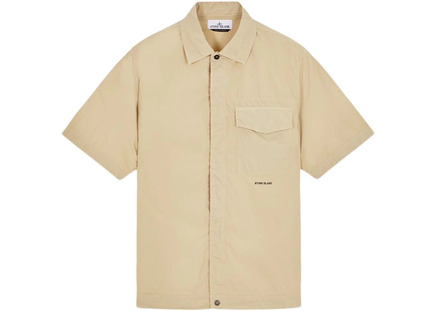 Stone Island Short Sleeve Overshirt Sand