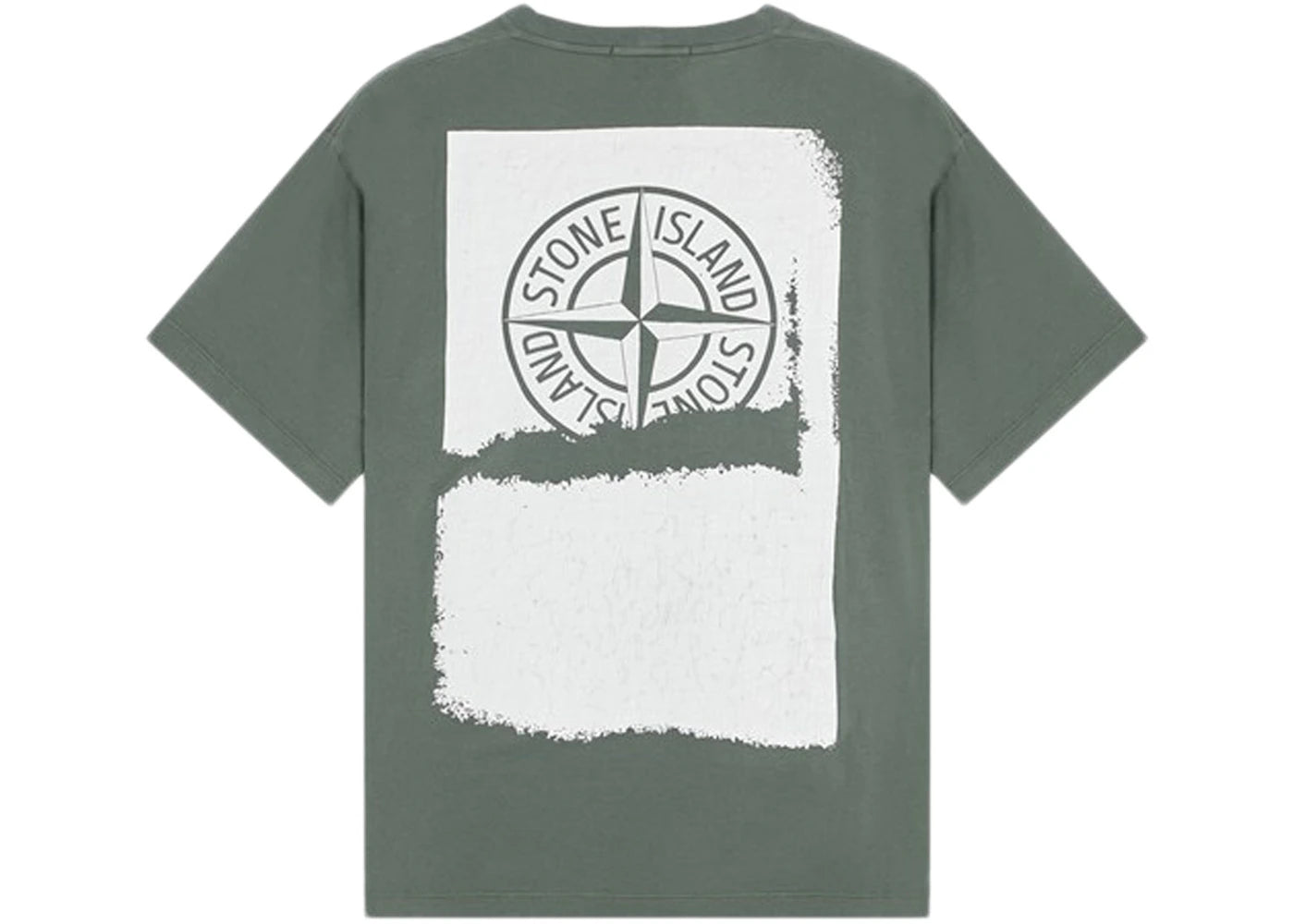 Stone Island Short Sleeve 'Scratched Paint One' T-Shirt Musk Green
