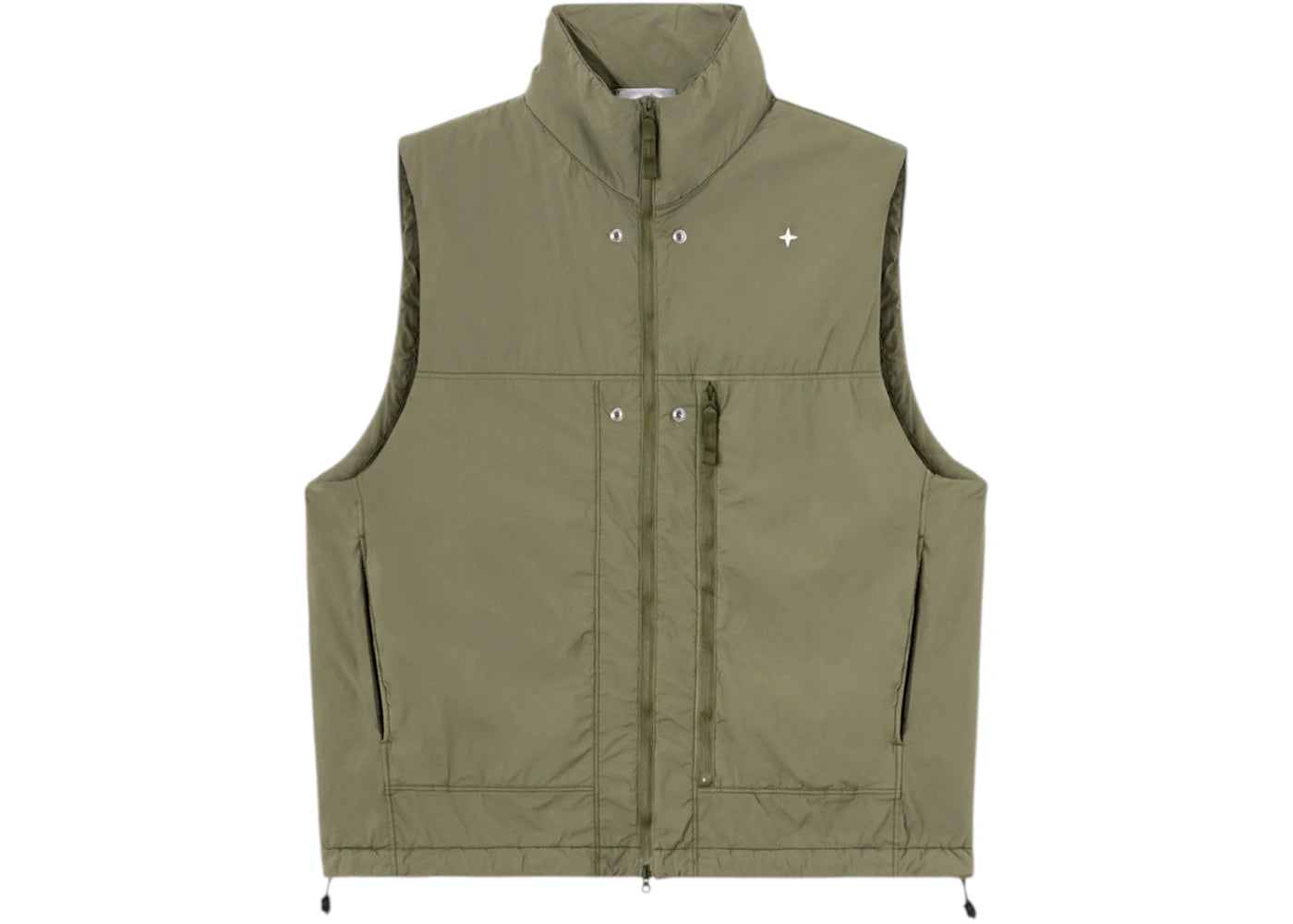 Stone Island Skin Touch Nylon-TC Stellina G100008 Vest Olive Green