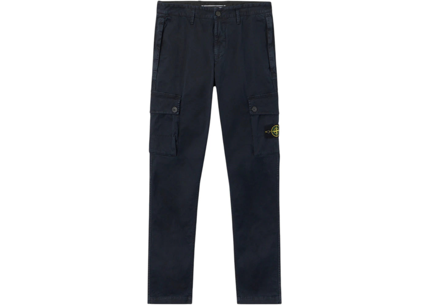 Stone Island Stretch Organic Broken Twill Cotton Old Effect 3100034 Pants Blue